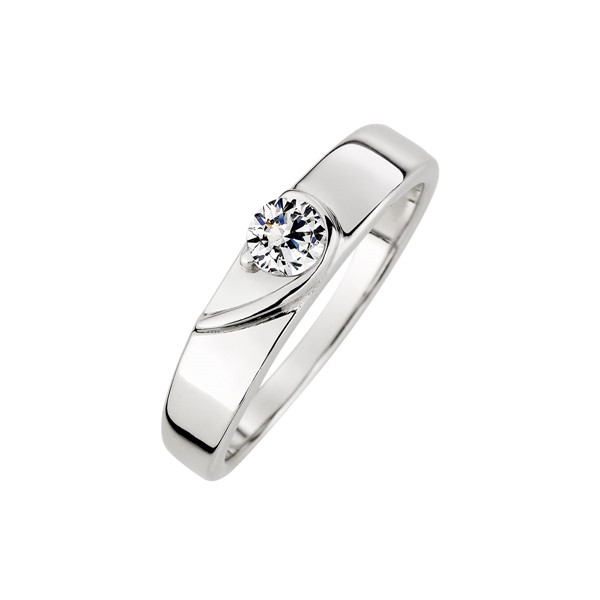 真愛相隨 愛心型情侶對飾