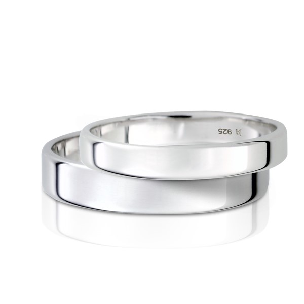 溫柔的呢喃素面情侶對飾