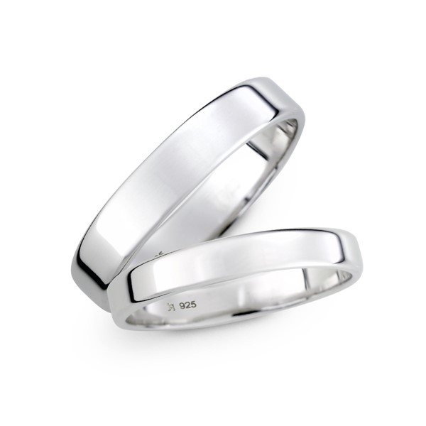 溫柔的呢喃素面情侶對飾